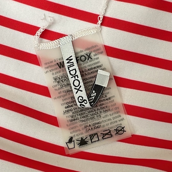 Wildfox Swim Brazilian Reversible Crabby Stripe Bikini Bottoms Size Small NWT - Picture 7 of 8